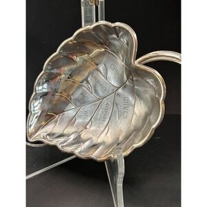 Vintage Trinket Dish 1967 Silverplate "CPO Wives" Bremerhaven Germany Footed